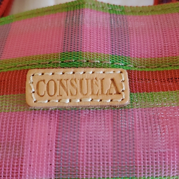 Consuela Vibrant Pink and Green Mini Tote - Picture 2 of 8